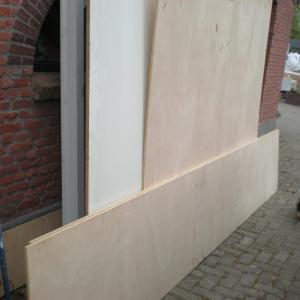 meubel plaat 72 x 400 cm, 12mm dik (A14)4