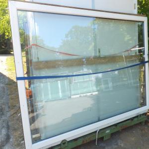 Kunststof raamkozijn met vast ISO glas HR++ 239 x 175,5 cm (a36)3