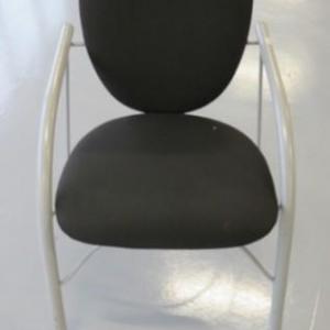 22 stuks design stoelen, gestoffeerd zwart (a19)5